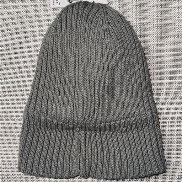 SPYDER OS Women’s Unisex Gray Fleece Lined Ribbed Knit Scull Cap Beanie Hat main image 5